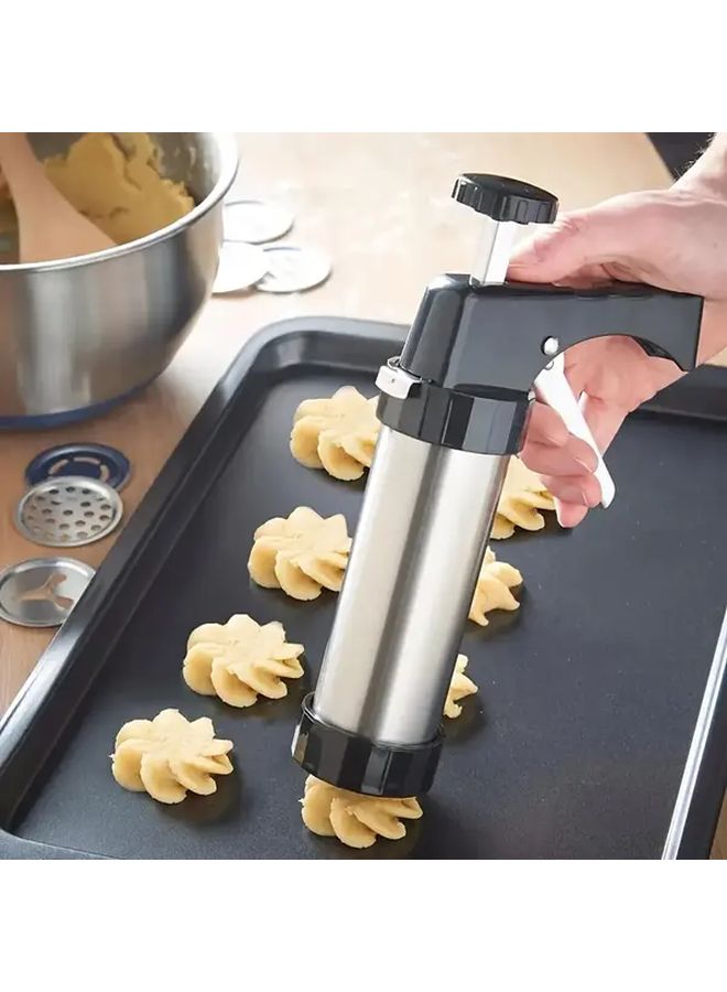 22pcs Press Gun Set Manual Cookie Extruder Cream Piping Nozzle Baking Tools Gift Box - Image 2